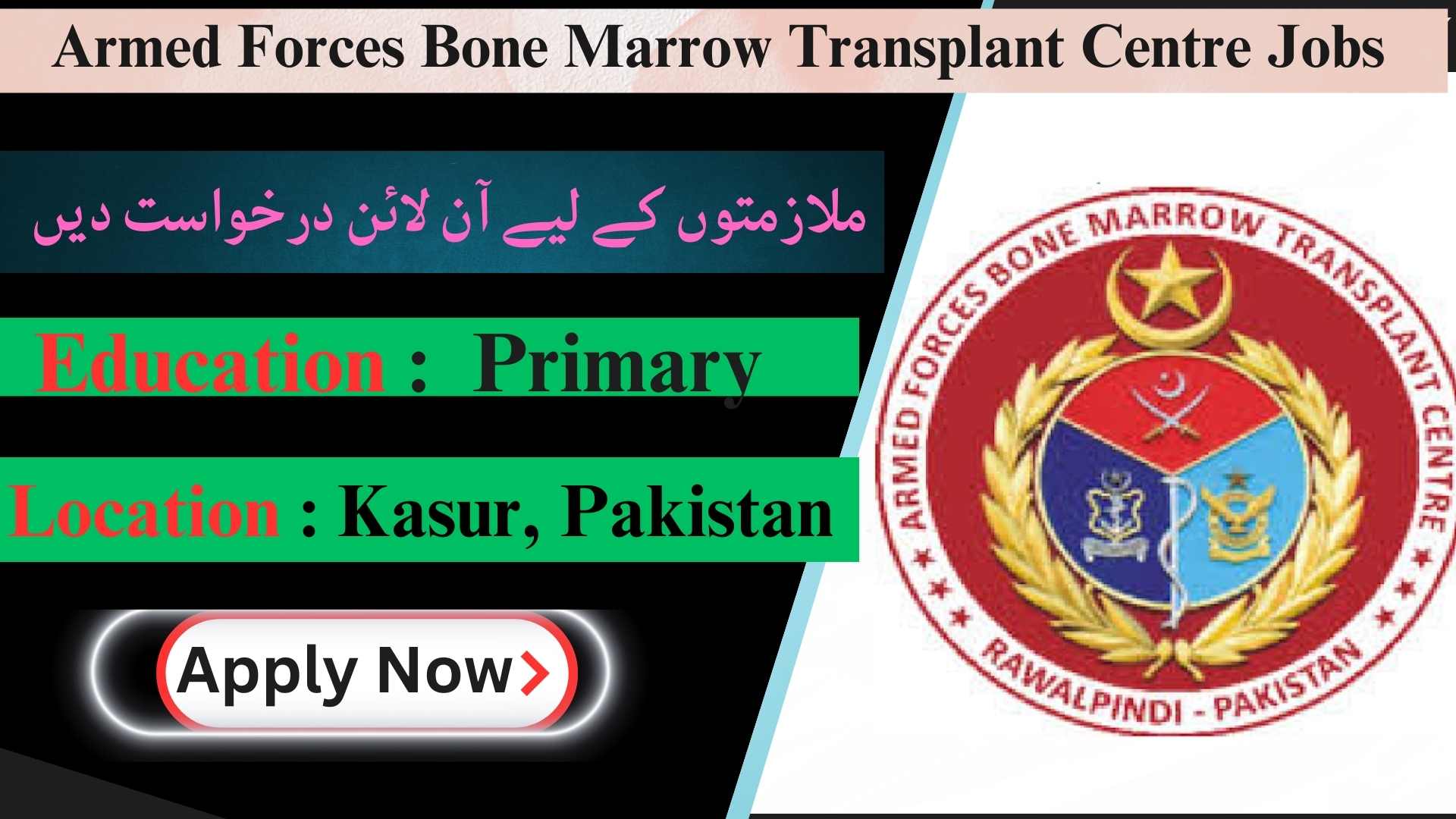 Latest Armed Forces Bone Marrow Transplant Centre Jobs Rawalpindi 2023